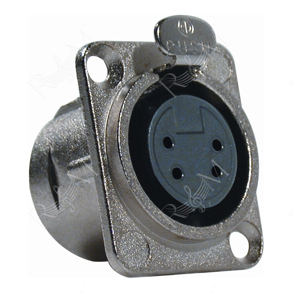 NC/346-K XLR 4 poli femmina da pannello