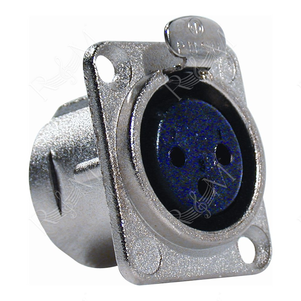 NC/352 Cannon XLR 3 Poli Femmina da Pannello Neutrik NC3FD-L-1
