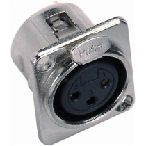 NC/352-K XLR 3 poli femmina da pannello