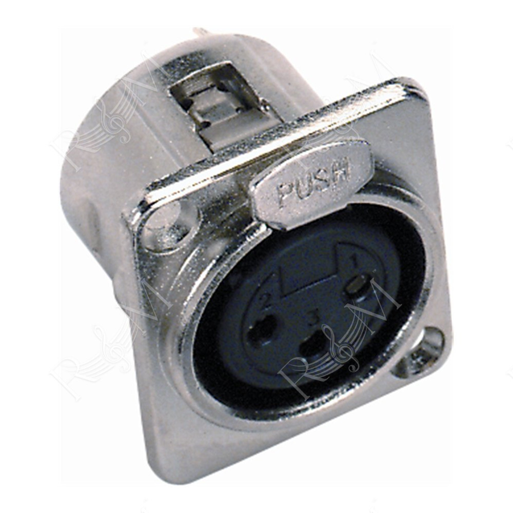 NC/352-K XLR 3 poli femmina da pannello