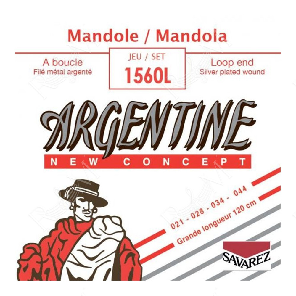 1063L Corda singola RE-3 Avvolta in Acciaio Loop End Mandola