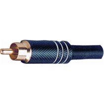 G/254 BK-WH RCA in metallo nero